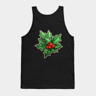 Christmas Holly Tank Top